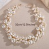 Octwine Imitation Pearl Bridal Hair Vine Headpiece Wedding Headband for