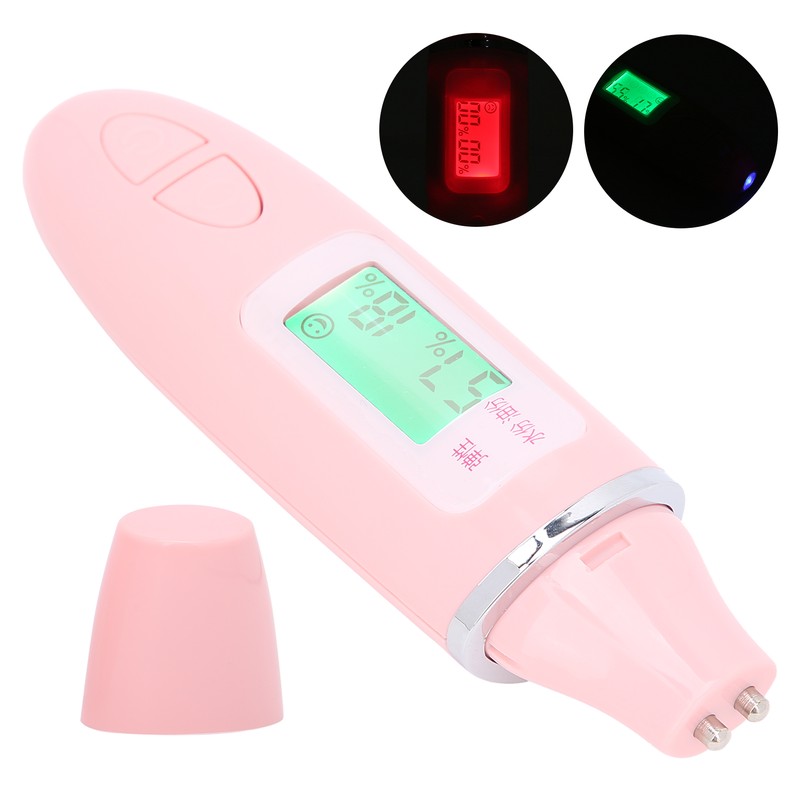 Multifunctional Skin Moisture Tester LCD Display Facial Skin Water Oil