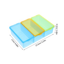 BUGUUYO Thermometer Storage Box with Color-coded Dividers for Easy Organization and Quick Access Portable Thermometer Cleaning Case for Home and Hospital Use Distinct Colors for Efficient