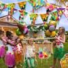 HOWAF Tropical Birds Decorations,16 Pieces Luau Hawaiian Toucan Parrot Birthday