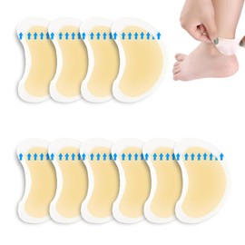 Bubble Plaster Heel, Bubble Plaster Set Hydrocolloid Plaster Set for Heel, Toes and Feet, Friction Pain Toes (42 x 62 mm, Piece, 10)