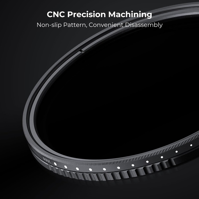 K&F Concept 67mm Variable ND Filter ND2-ND400 (1-9 Stops) Neutral