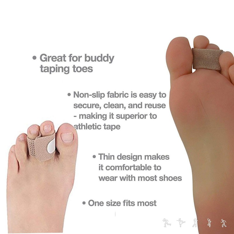 Toe Straightener, Broken Toe Wraps 4 Pack Hammer Toe Corrector