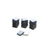 15/16" Square Adhesive Furniture Sliders for Carpet-Furnigear Heavy Duty PTFE