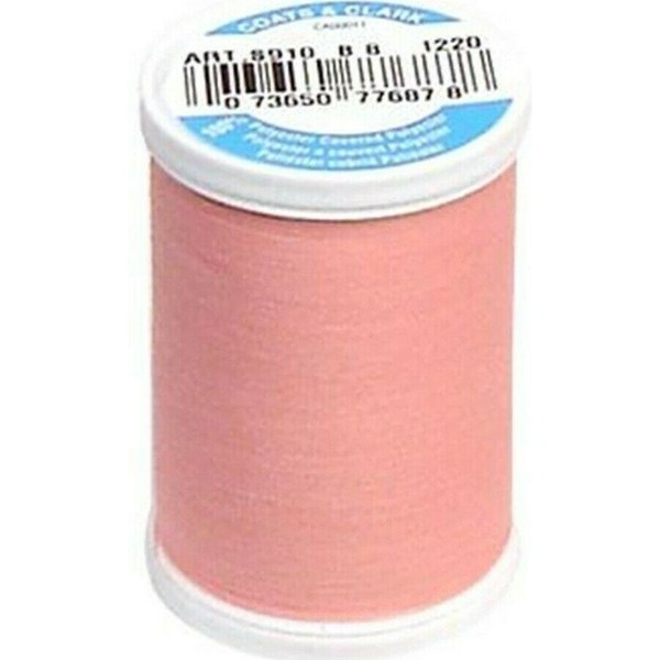 Coats & Clark ~ All Purpose Thread, 250 yd ~ (S910-1220 - Rose Pink)
