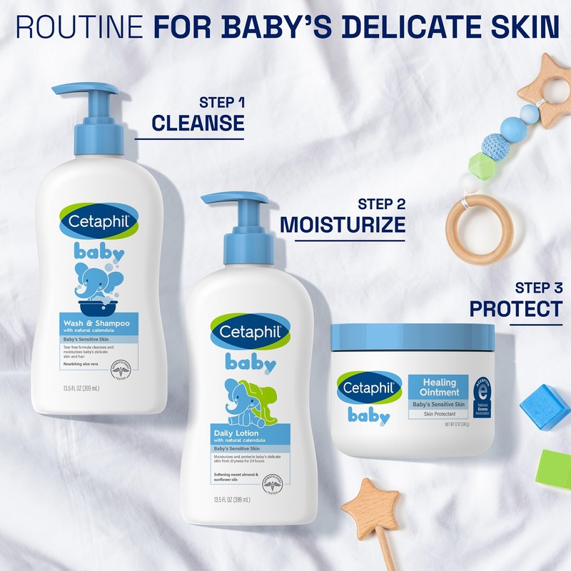 Cetaphil Baby Healing Ointment, Diaper Rash Ointment Soothes and Protects