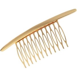 2Pcs Smoothly Alloy Wire Hair Clip Teeth Combs Hair Side Combs Bridal Wedding Veil Combs Hair Clip Hair Holder for Women Lady Girls (Gold, Silver, One size)