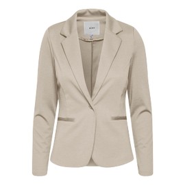 ICHI IHKATE BL Women's Blazer, Short Stretch Jacket, One-Button, with Lapel Collar