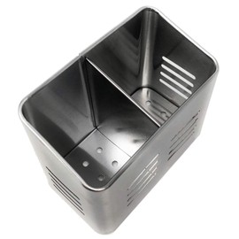 Space Home - Stainless Steel Cutlery Holder - Kitchen Utensil Holder - Cutlery Drainer - Pencil Holder - 16 x 9 cm