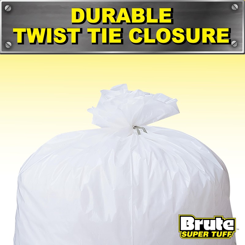 Brute Super Tuff Heavy Duty Kitchen Compactor Bags, Twist Tie