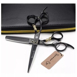 Remmar Co Set 2 Tijeras Zurdos 6  Estilista Barbero Estuche