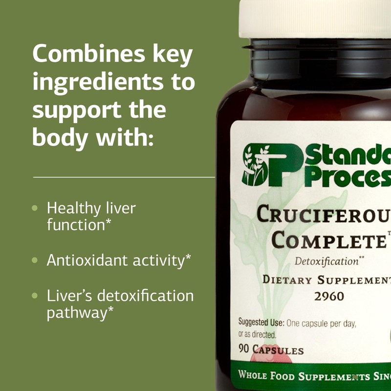 Standard Process Cruciferous Complete - Whole Food Antioxidant, Detox and
