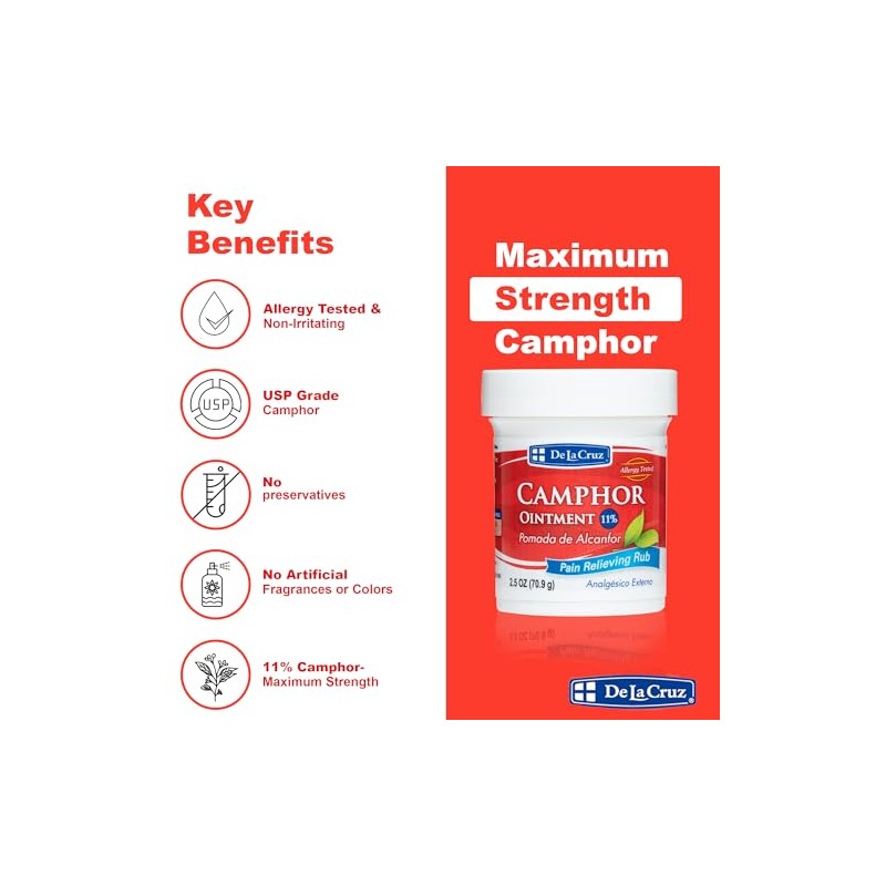 Cruz Camphor Ointment Pomada Alcanfor