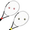 LZGOPE 4PCS Tennis Racket Vibration Dampeners, tire shaped racket shock