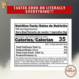 Don Emilio Salsa Macha Premium with Select Seeds 9 oz; Delicious Chili Crisp Oil, Roasted Peppers Spicy Gourmet Macha Sauce, All Natural, Vegan, Keto - MILD 9 oz