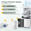 4 Pack PU-P05/AC201B HEPA Replacement Filter Compatible with FULMINARE PU-P05