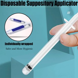 10 PCS Vaginal Applicators Disposable Suppository Applicator Individually Packing Lube Applicator Injectors for Most Gels Lubricants Creams Health Care Aid Tools