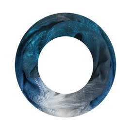 Majea Loop Scarf Women's Tube Scarf Neckerchief Narrow Loop Scarf (880051), Blue 6