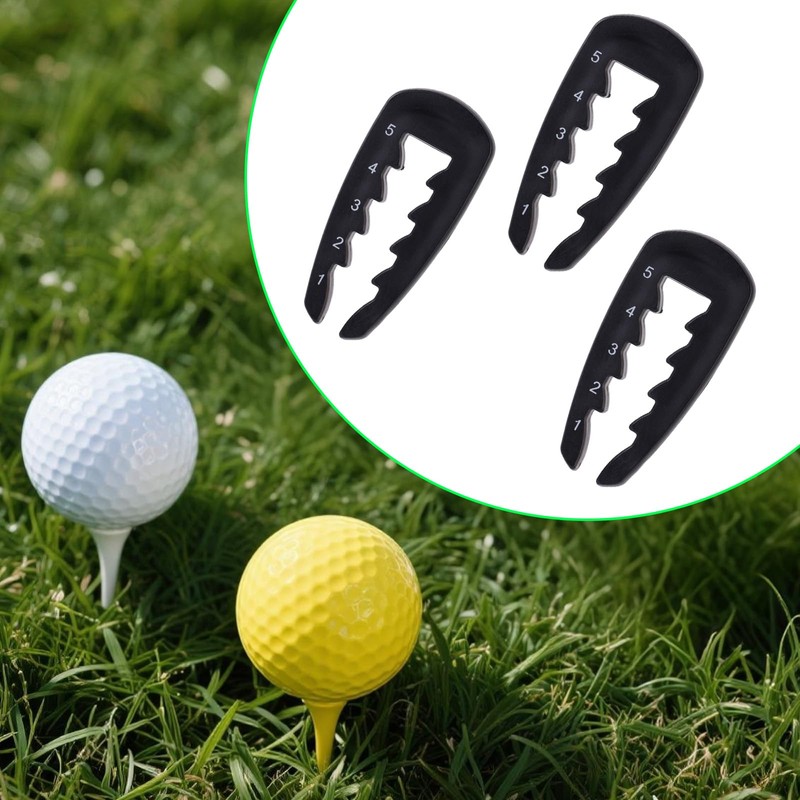 Sinbana 3pcs Golf Tee Height Adjuster, 5 Settings Golf Tee