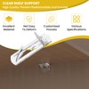 UBANU Transparent Shelf Support Column, 20 Shelf Pin Self-Locking Bracket