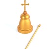 OURMEMO Greek Cross Cemetery Lights by Eternal Light,Sapphire Globe with