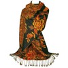 GFM® Pashmina Style Scarf in Peacocks Design (DK1909-KL)
