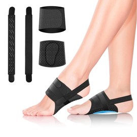 TOEECY Arch Support for Plantar Fasciitis, Arch Support, Adjustable Women Men Foot Pads for Relief of Flat Feet, Plantar Fasciitis and Heel Spurs, High Arch