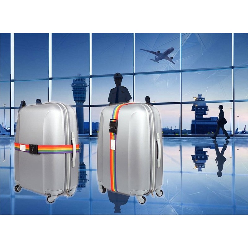 SANTREST Travel Luggage Strap Adjustable Suitcase Packing Belt with TSA