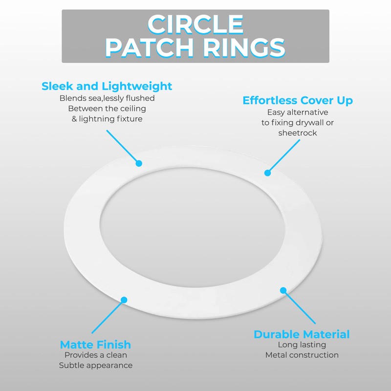 OHLECTRIC Heavy-Duty Metal Goof Rings for 4" Inch Recessed Lights