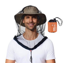Mosquito Head Net, Midge Nets for Head, Smidge Head Net, Midge Head Net, Black Mosquito Net for Camping, Hiking, Fishing, Gardening, Safari, Outdoor Activities