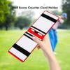 Leather Golf Scorecard Holder, Golf Score Counter Keeper Card Holder