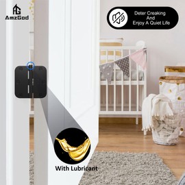 AmzGod Door Hinges Matte Black - 12 Pack Black Door Hinges 3.5 Inch Rounded Interior Door Hinge with 5/8" Radius Corners - Black Hinges for Doors 3 1/2 Inches Flat Iron Residential Door Hardware