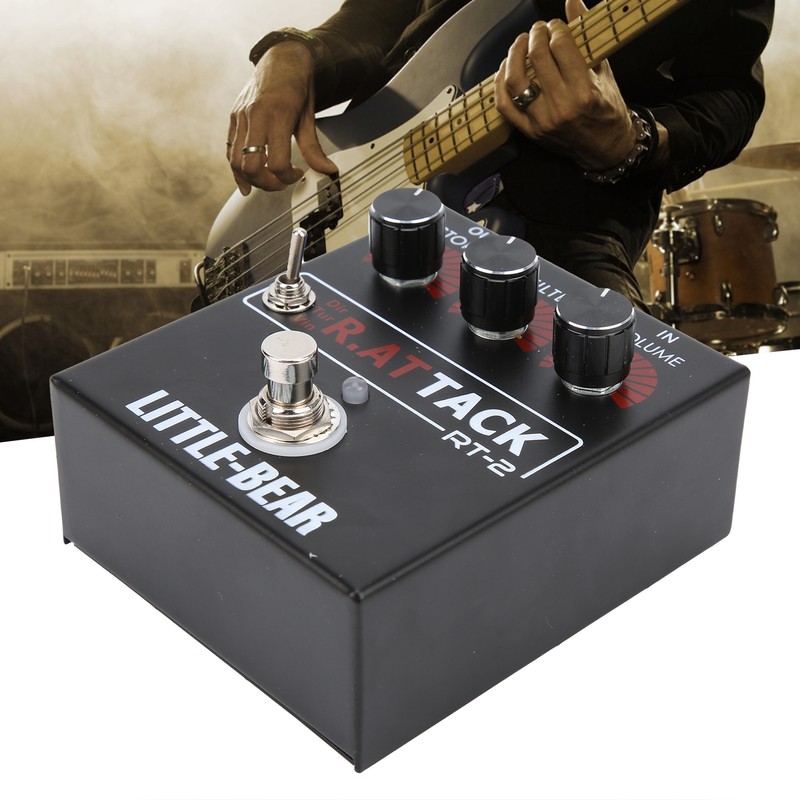 Guitar Distortion Effector Electric 3‑Level for RAT Tone Single Effect