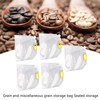 5Pcs Grain Sealed Storage Bag Reusable Transparent Grain Storage Bag