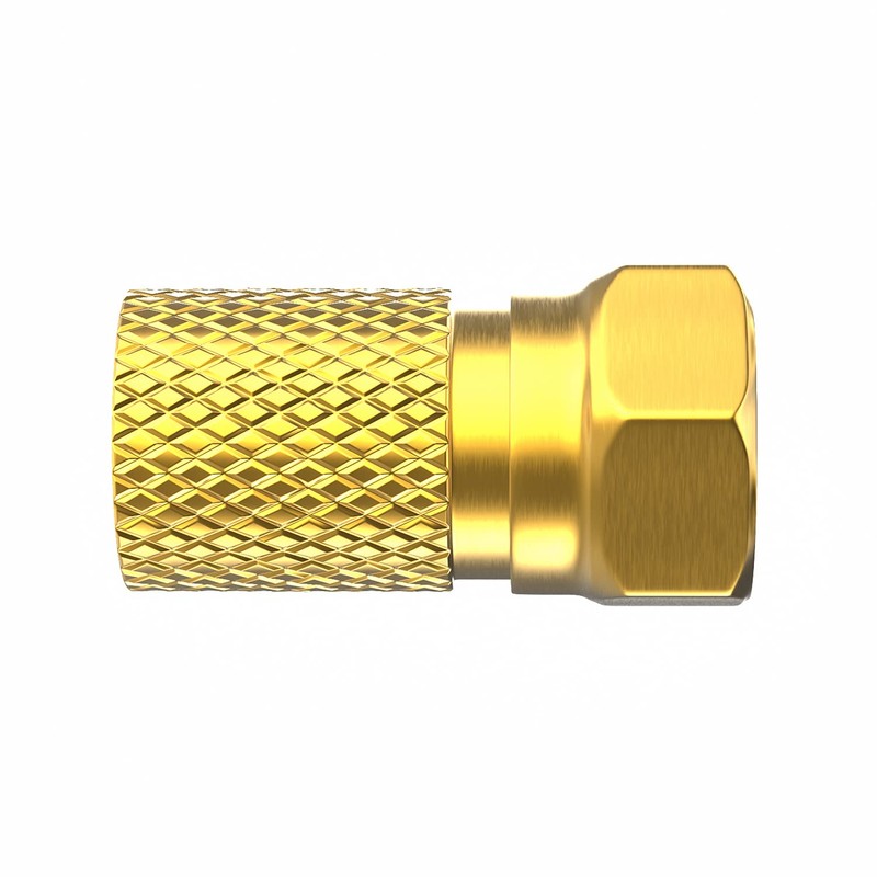 F-Connector 7 mm Screwable | Pack of 10 Gold-Plated Rubber