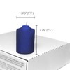 Patriot Blue Heather Scented Votive Candles - 15 Hour Long