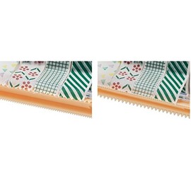 Leoyoubei Transparent Desktop Tape Machine Tape Cutting Machine,Mini Tape Storage Box Double Zigzag Office / School / Family Tape Separator (excluding Tape)