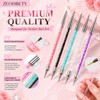 ZEOHBETY Nail Art Brushes, 5Pcs Nail Art Liner Brushes, Dotting