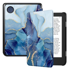 Fintie Case for Tolino Shine Color/Shine (2024)/Shine 4(2022) & Kobo Clara Colour/Clara BW(2024)/Clara 2E(2022) eReader - Ultra Thin Case with Auto Sleep/Wake and Magnetic Closure, Blue Marble