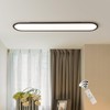 Ganeed Modern Linear Ceiling Lights,48W Dimmable LED Ceiling Lamp, High