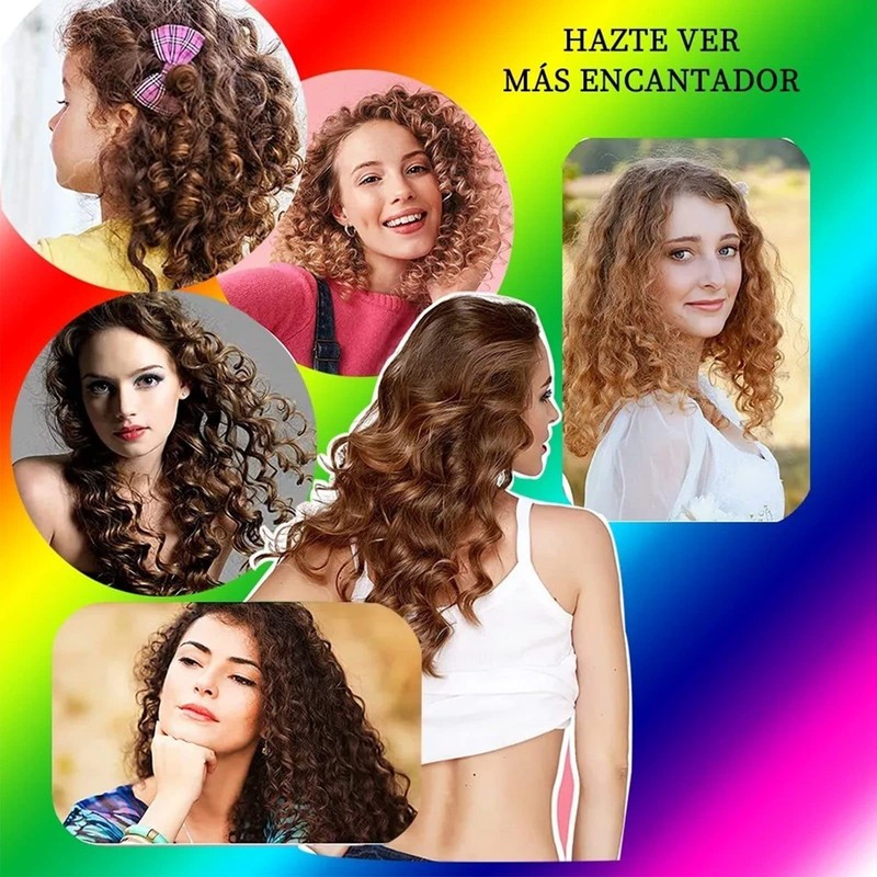 Flexible Hair Roller, Soft Portable Heatless Curling Hair Roller with