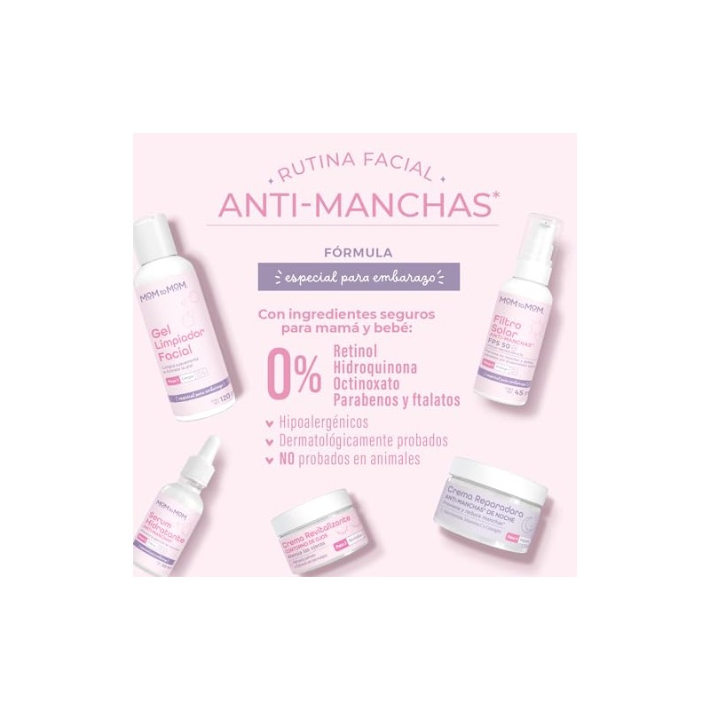 MOM to MOM Kit Rutina Facial Anti-manchas para el Embarazo