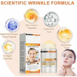 Suero Reafirmante En Barra Con PéPtidos De ColáGeno,Bee Firming Stick Serum,Roll-On De Retinol, Reafirmante En Barra Para Rostro Y Cuello,Restaura La Elasticidad De La Piel,Todo Tipo De Pieles (2PCS)