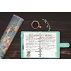 PU Leather Personal Notebook Planner with 80 Pages Loose-Leaf Papers
