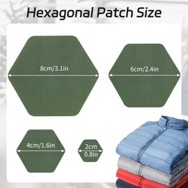 J.CARP 16 parches de reparación de nailon, parches autoadhesivos e impermeables, parches de reparación de nailon para chamarra de plumón, ropa, agujeros, paraguas, etc. (verde)