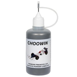 Choowin Pinewood Car Graphite Powder Dry Graphite Lubricant with Metal Pointed Tip, Graphite Lubricating Powder for Pine Derby Car Wheels Axles, Graphite Lock Lubricant Door Hinge Lubricant, 60 ml