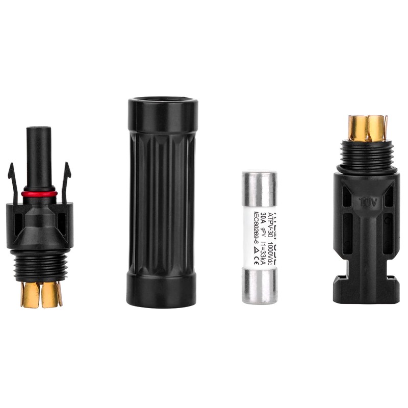 Jtron 1000V PV Fuse Connector IP68 Waterproof Dustproof in-line Fuse