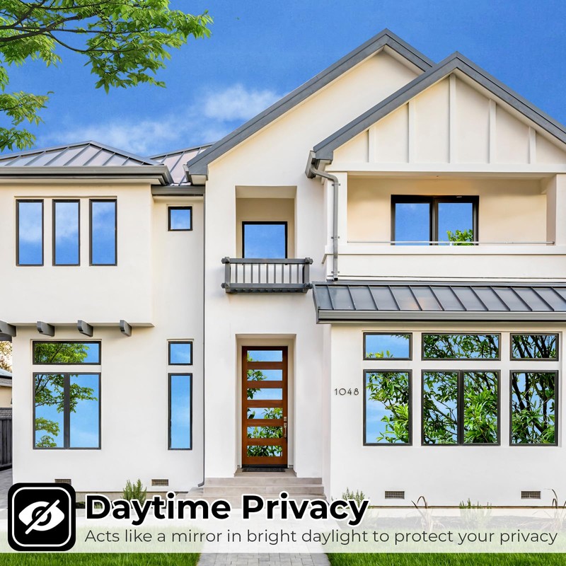 Coavas One Way Privacy Window Film with 3 Tools: Reflective