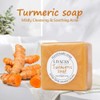 LIYALAN Turmeric Soap Bar 3.88 oz each Bar for Face