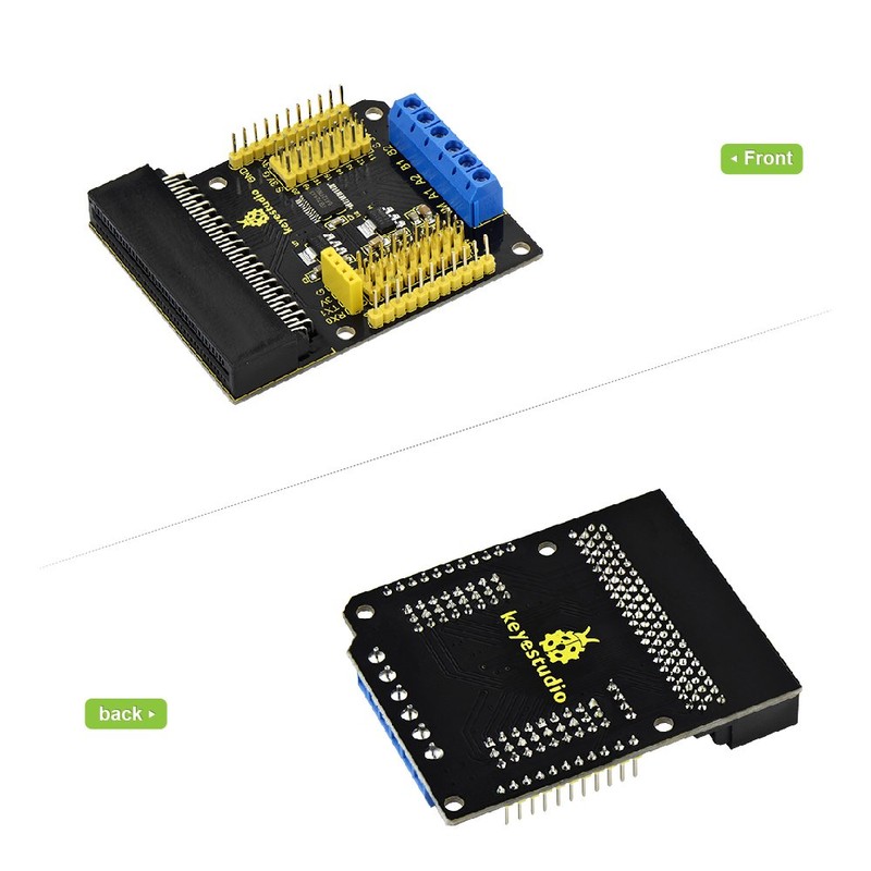 KEYESTUDIO Microbit Motor Driver HAT Breakout Board DRV8833 for BBC